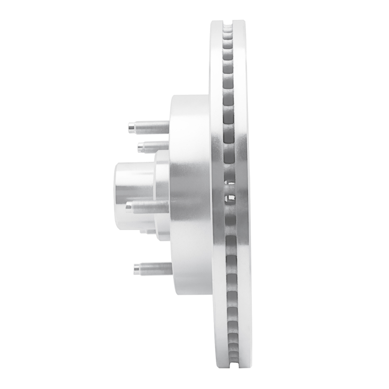 Ford E-150 Brake Rotor (1) - Front Left - R1 Concepts - Drilled & Slotted - Silver - `04-`06